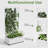 Metal Planter Box with Trellis with Wheels-195769704-152921507