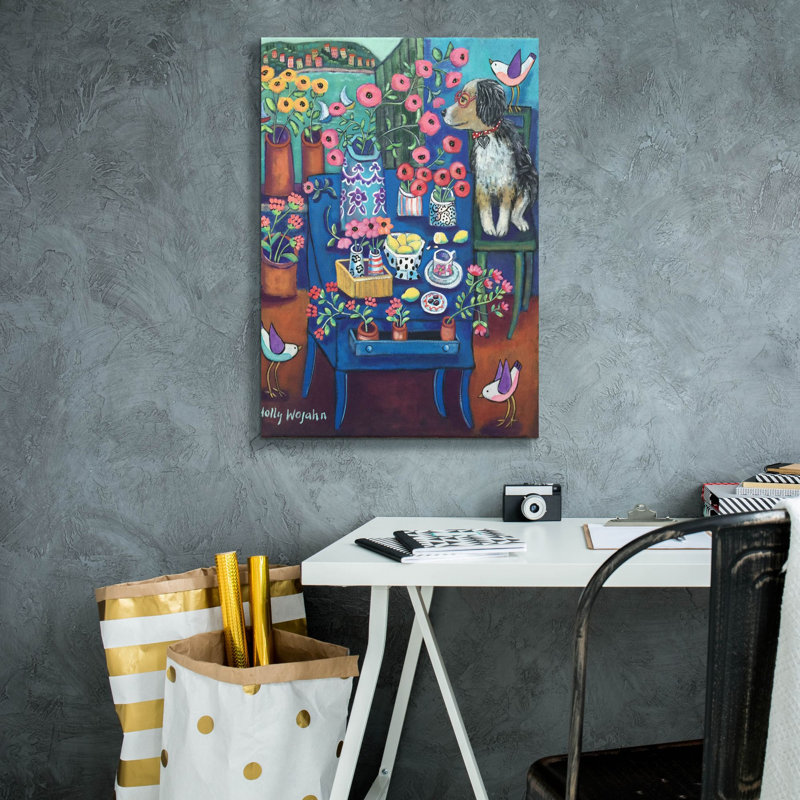 «A Lovely View» par Holly Wojhan, art mural sur toile, H 26 po x l 18 po x P 0,75 po