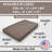 Memory Foam Infused Futon Mattress Full Size – Washable Removable Cover, Heavy-Duty Zipper, Thick Foldable Sofa Bed Cushion for Guest Room, Apartment, Dorm (Frame NOT Included)-115616417