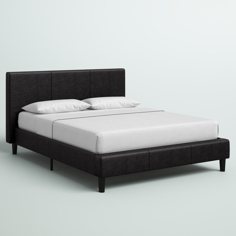 Alexanra Vegan Leather Platform Bed, Queen