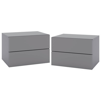 Floating Nightstand With Drawer Storage Modern Floating Bedroom Shelf