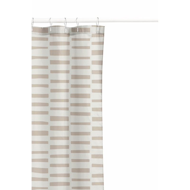 Flat Attack Ultra-Thin Lightweight Shower Curtain, Taupe