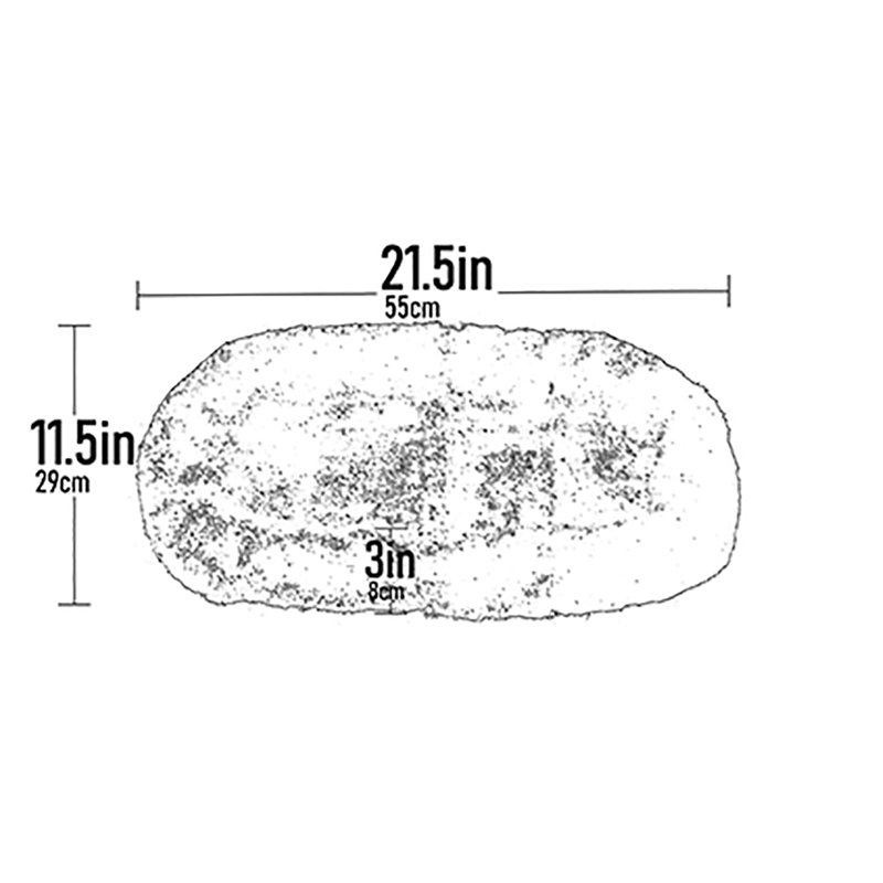 Coussin d’appui-coussin happy trails no zip, 11.5" W x 21.5" L