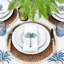 Nappe ronde - Palmier côtier bleu-1060945816
