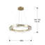 1 - Light LED Chandelier