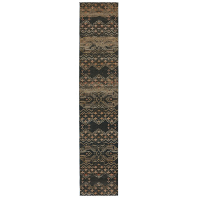Tapis noir marocain Sanaa