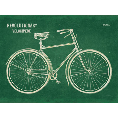 Plan de bicyclette retourné vert