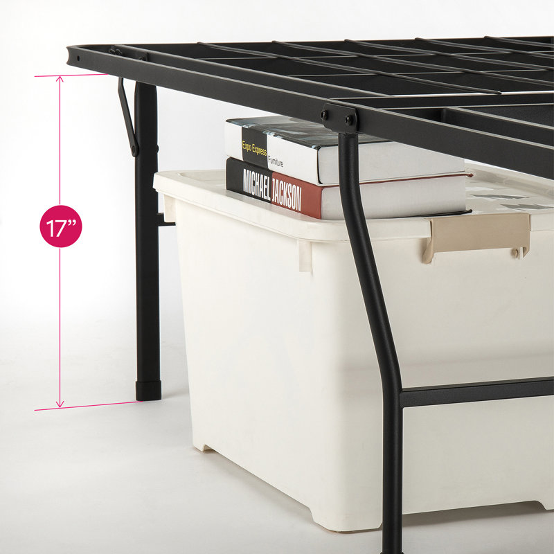 Zoe 18” Folding Wire-Grid Bed Frame, Twin