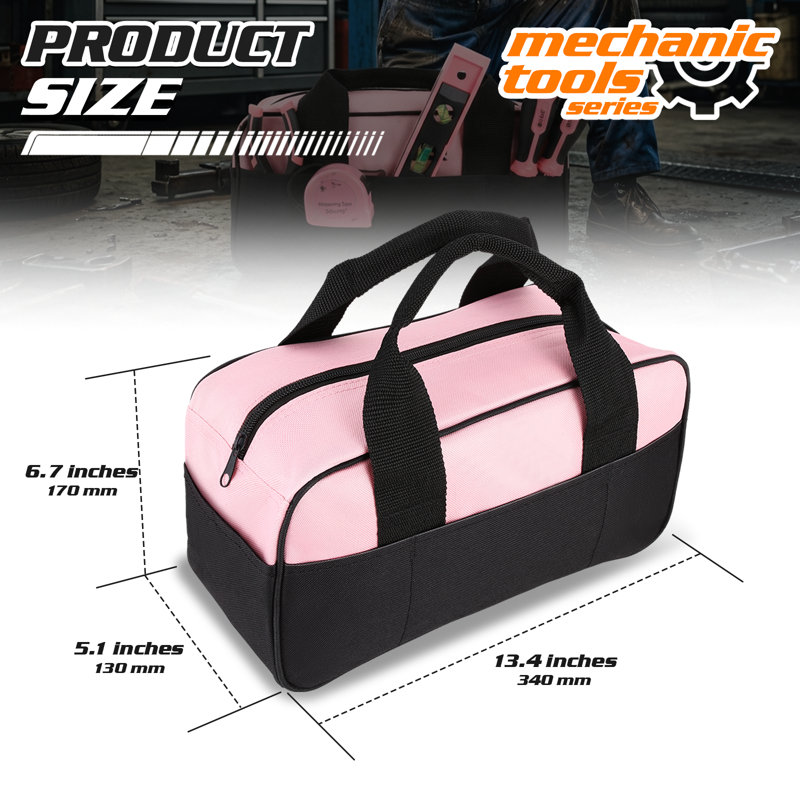 Ensemble d'outils de réparation à domicile 7 pièces avec sac de transport, trousse à outils de réparation domestique, outils à main de mécanicien pour garage