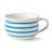 Dockside Blue Jumbo Chowder Bowls - Set of 4, 22 oz, Perfect for Soups, Stews, and Casual Dining - Durable Stoneware with Coastal Charm. Great for serving chowders, bisques, or noodle soups.