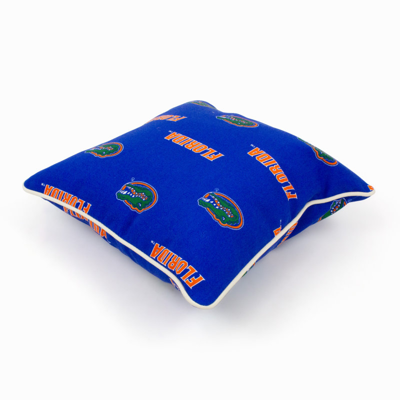 Florida Gators Blue Polyester Indoor/Outdoor Decorative Pillow