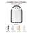 Marlowe 24X36 Arch Beaded Wall Mirror-136024692-136024689-136024693