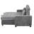 Upholstered Pull Out Sofa Bed With Throw Pillows, USB Charging Port And Adjustable Backrest-2097701796
