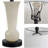 Eliza 23" Transitional Modern Alabaster/Crystal LED Table Lamp