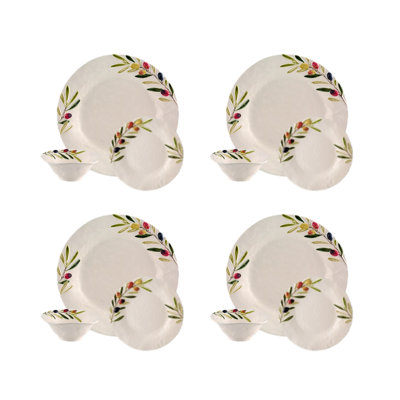 Olival Earthenware Dinnerware Set - Service for 4