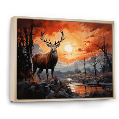 Deer Bold Silhouette - Deer Wall Art