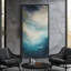 Abstrait paysage abstrait encadré sur toile - impression minimaliste neutre pour décoration murale moderne-118765726-118765725