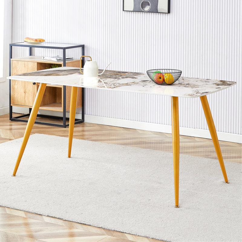 Table de salle à manger Shand, Noir, H 30 po x L 50 po x l 30 po