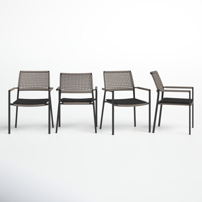 Trennen Premium All-Weather Wicker Outdoor Dining Armchair with Cushion