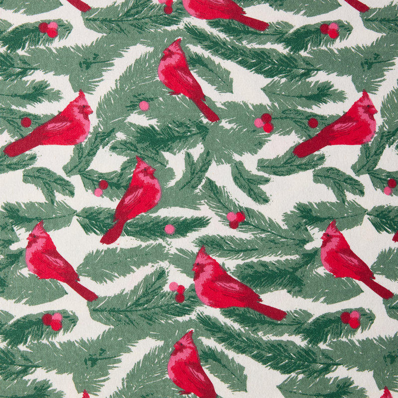 Hallmark Birdie Multi Brushed Cotton Flannel Bed Sheet Set, Twin