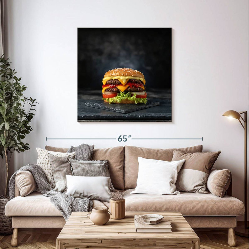Yarlin Double Layer Cheeseburger, 39" H x 39" W
