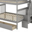 Full Over Full Bunk Bed With Drawers-120218257-120218255