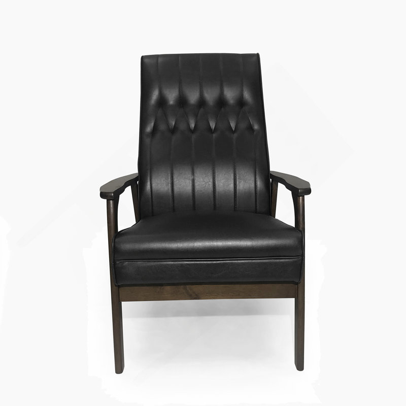 Chaise d'appoint rembourrée Mid-Century