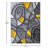 Sioar Yellow and Gray Modern Abstract Pattern Area Rug-1268137306