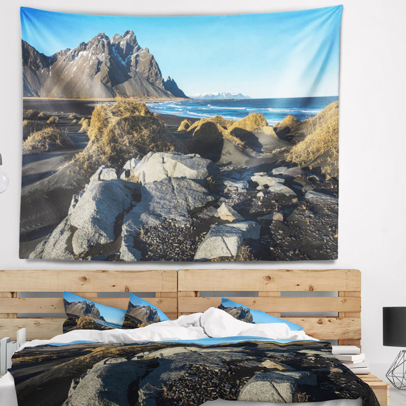 Tapisserie Islande Paysage Rocky Stockiness, H 68 po x l 80 po
