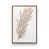 Toile avec cadre noyer