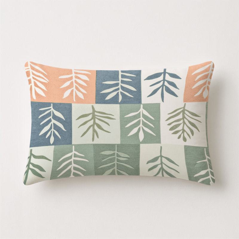 Garden Melody Indoor And Outdoor Throw Pillow, Rectangle 18"H x 25"W