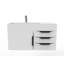 Ensemble de meuble-lavabo mural simple 36 po Bassi-573101967-573101966-629745239
