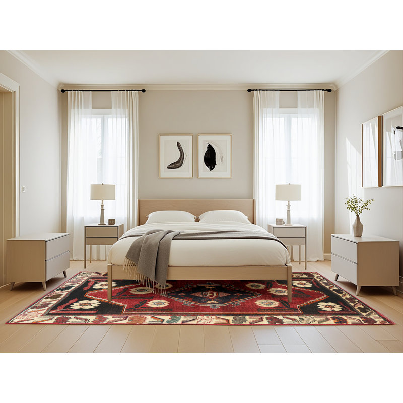 Oriental Indoor Rug, Rectangle 5' x 8'