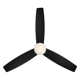 52 Atlantis 3 - Blade Flush Mount Ceiling Fan with Pull Chain and Dimmable LED Light Kit Included