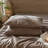 MooMee Wavy Striped Duvet Cover Set with Zipper Closure & 8 Corner Ties 100% Washed Cotton Linen Like Textured Breathable Lightweight-107521576-107521579