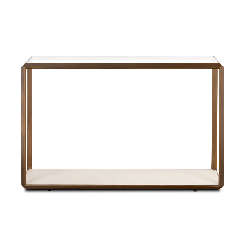 Allal 120cm Glass Top Console Table