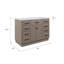 Chestnut 48" Carrara White Marble Countertop Bath Vanity with Mirror-1338391775