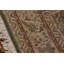 Tapis brun en laine à motif floral fait à la main 6 pi x 8 pi 9 po Pasuruan