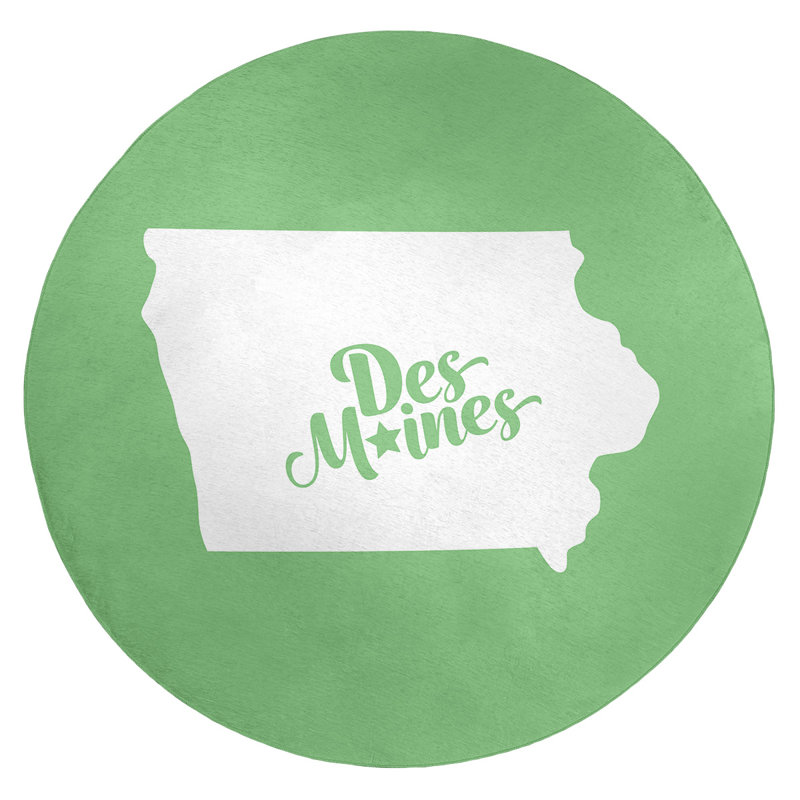 Tapis en poly-chenille des moines iowa