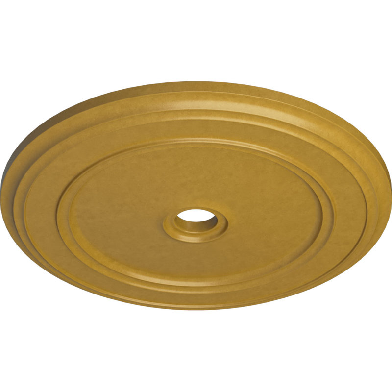 Médaillon de plafond Endurathane Nevio, DE 51 1/8 po x P 3 5/8 po x P 1 1/2 po (convient aux auvents jusqu'à 4 3/4 po), fini cuivre peint à la main