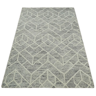 Sollars Wool Geometric Indoor Rug