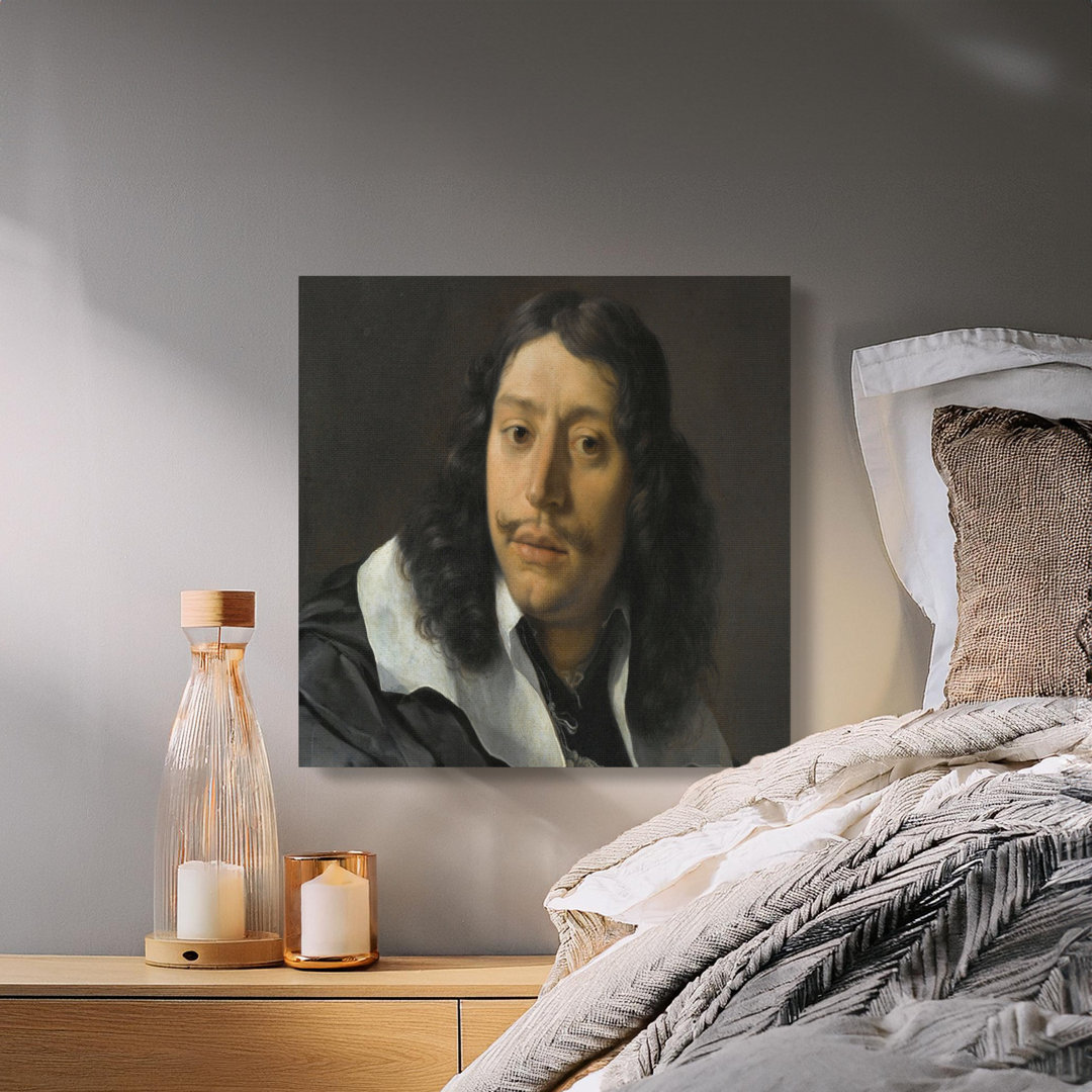 Portrait Canvas Wall Art, Gallery Wrapped Print, Baroque Man, Ready to Hang Canvas, Archival Quality Decor, Classic Painting, Statement