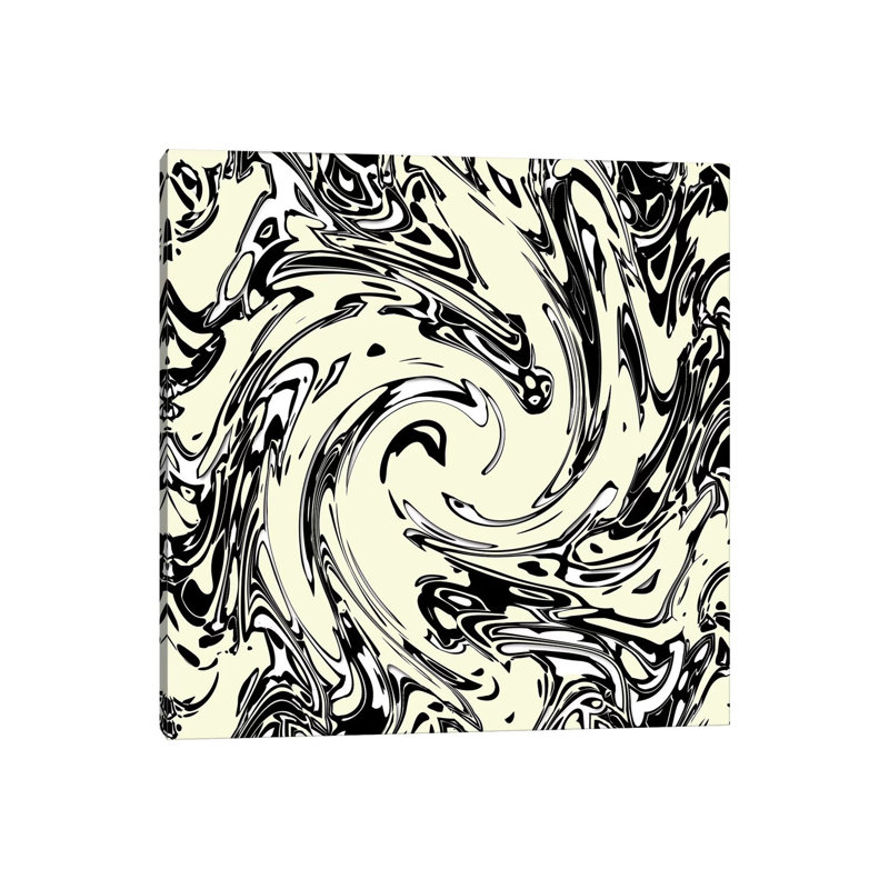 Cream Spirits - Vortex by Barruf - Wrapped Canvas Gallery-Wrapped Canvas Giclée, 30.48 cm H x 30.48 cm W