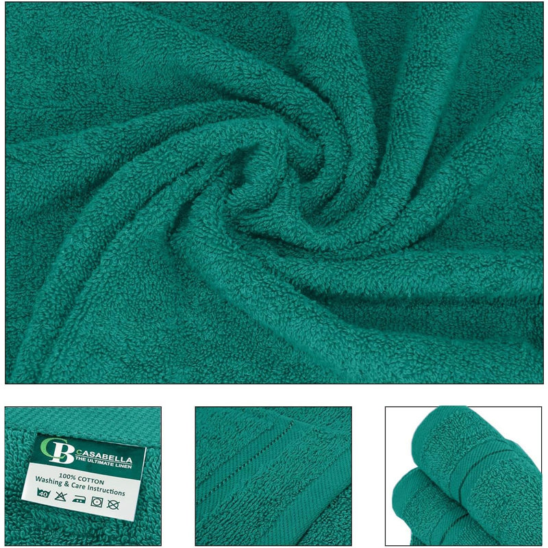 Casabella Luxury Jumbo Bath Sheet, Jade Green