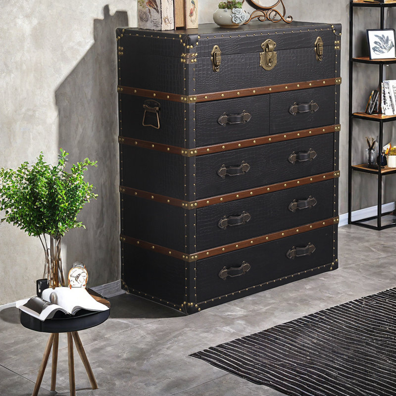Syeisha 31.49'' Sideboard, Black/Brown