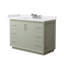 Strada 48" Freestanding Single Bathroom Vanity with Cultured Marble Top-222933058-222933059