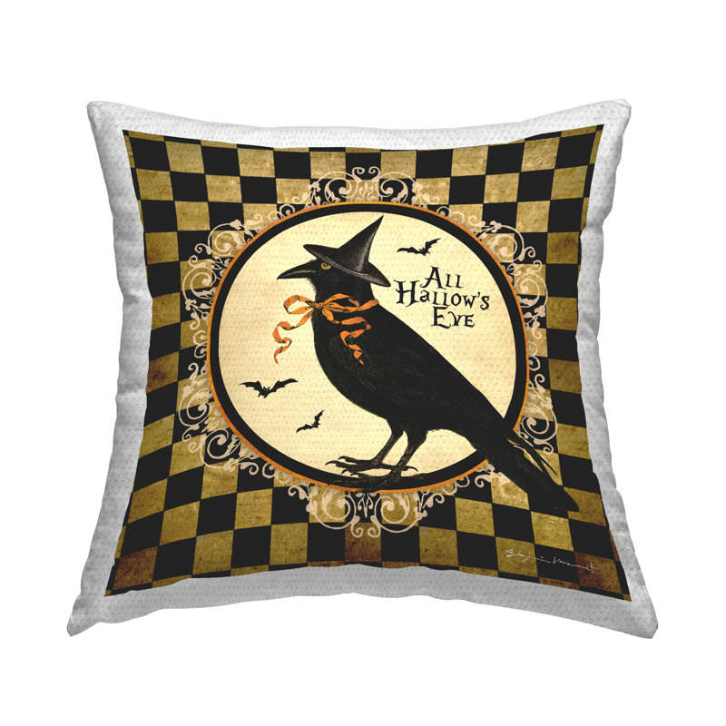 Checkered Outdoor Throw Pillow
