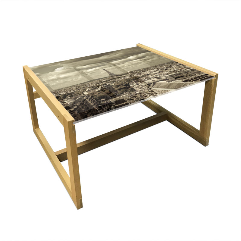 Jaheem Trestle Coffee Table, 40cm H x 74cm W x 62cm D