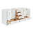 Peightyn 72.75'' Double Bathroom Vanity Base Only-93359387