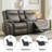 Viroqua Classic Faux Leather Recliner Loveseat 